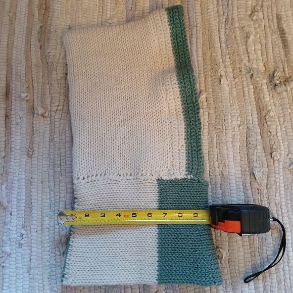 Womens Winter Hat with scarf included balaclava Beige& Green New - Picture 12 of 12